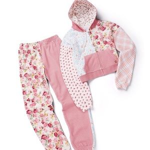 Brand New Teddy Fresh Matching Patchwork Sweatsuit Top: 3XL Bottoms: XL